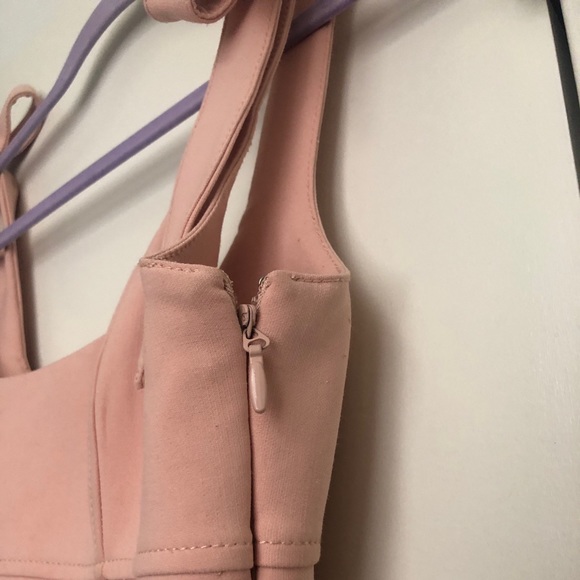 Cinq a Sept | Jeanette Asymmetrical Dress- Pinkish Peach | Sz2 - Picture 5 of 10